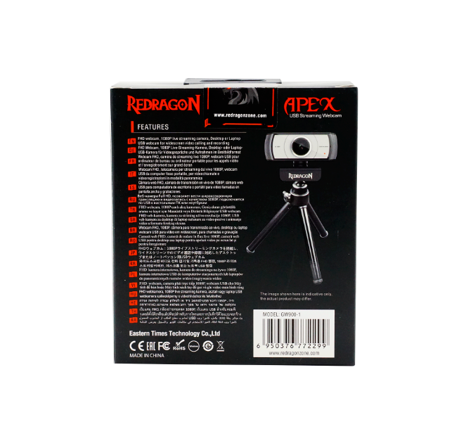 Webcam Redragon Apex Full HD